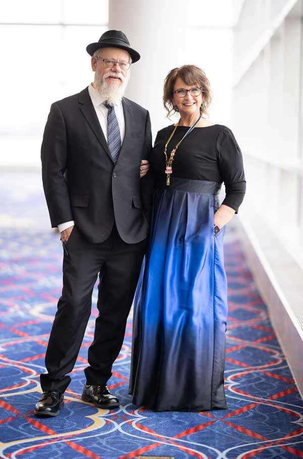 Cindy and Darryl Dove in formal wear.